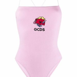 Bañador con logo Gcds de color Rosa