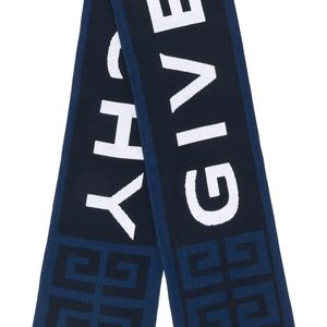 Givenchy 4gロゴ スカーフ ブルー