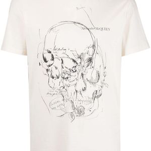 T-shirt con stampa di Alexander McQueen da Uomo