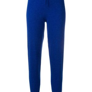 Pantalon de joggung à bandes latérales métallisées N.Peal Cashmere en coloris Bleu