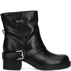 Guess Black Buckled-Strap Ankle Boots