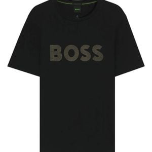 Boss Black Logo-Detail Cotton T-Shirt for men