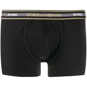 メンズ Dolce & Gabbana ロゴ ボクサーパンツ ブラック