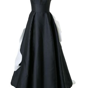 Vestido de fiesta con detalle floral Isabel Sanchis de color Negro
