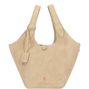 Polo Ralph Lauren Natural Polo Play Suede Tote Bag