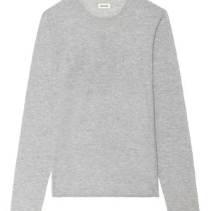 Zadig & Voltaire Grey Teiss Cashmere Sweater for men