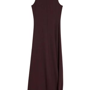 Lemaire Purple Twisted-Hem Midi Dress