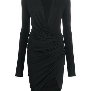 Alexandre Vauthier シャーリング ドレス ブラック