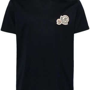 Moncler Black Short Sleeve T-Shirt for men