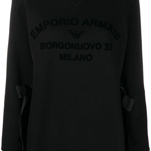 Emporio Armani ロゴ スウェットシャツ ブラック