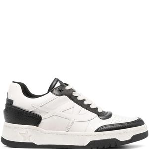 Ash White Blake Lace-Up Leather Sneakers