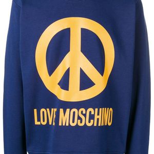 Sweat à logo Love Moschino pour homme en coloris Bleu