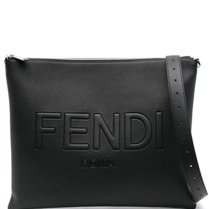 Fendi Black After Leather Shoulder Bag for men