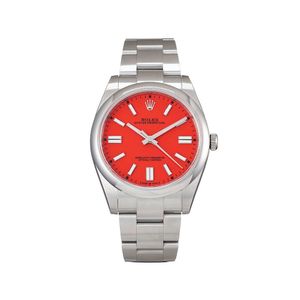 Reloj Oyster Perpetual de 41mm 2021 sin uso Rolex de color Rojo