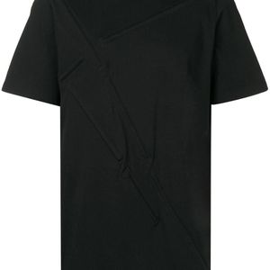 メンズ Rick Owens ロングライン Tシャツ ブラック