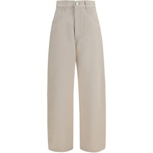 Rohe White Berber Barrel-Leg Jeans