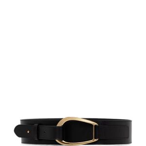 Twinset White Leather Wide Belt