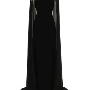 Saiid Kobeisy Black Embroidered Maxi Dress