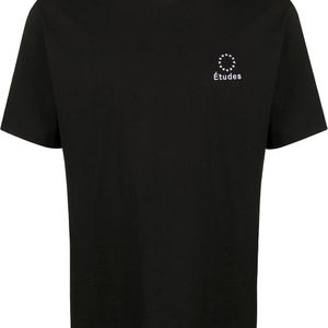 メンズ Etudes Studio ロゴ Tシャツ ブラック