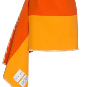 CALVIN KLEIN 205W39NYC ブランケット スカート オレンジ