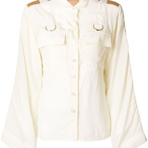Chloé バックルシャツ ホワイト