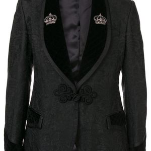 メンズ Dolce & Gabbana フローラル スーツ ブラック