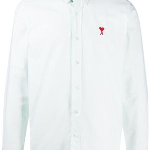Camicia Ami de Coeur con colletto button-down di AMI in Bianco da Uomo