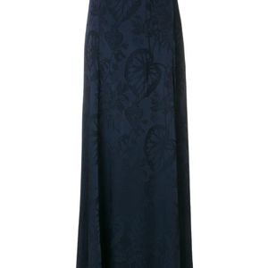 Orbit side-slit skirt Temperley London en coloris Bleu