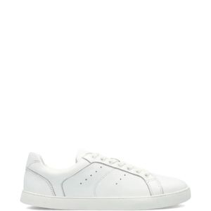Groundies White Perforated Lace-Up Sneakers