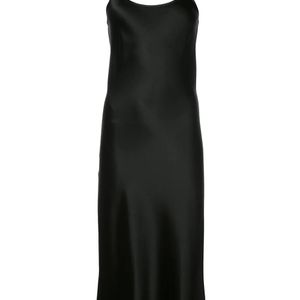 Voz Black Liquid Midi Dress