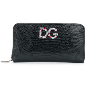 Dolce & Gabbana ファスナー長財布 ブラック