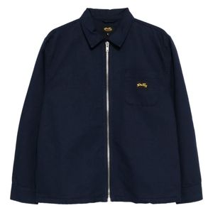Stan Ray Blue Logo-Patch Jacket for men