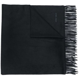 メンズ Giorgio Armani ロゴ スカーフ ブラック