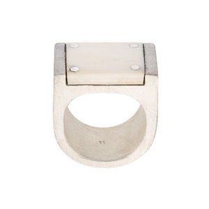 Parts Of 4 Metallic Plate Ring for men