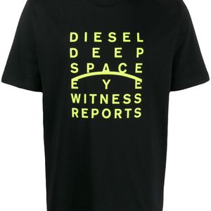 メンズ DIESEL T-just-ja リラックスフィット Tシャツ ブラック