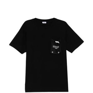 Moschino Black Logo-Print Pocket T-Shirt for men