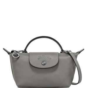 Longchamp Grey Xs Le Pliage Xtra Pouch Mini Bag