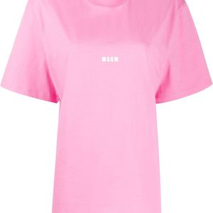 MSGM プリント Tシャツ ピンク