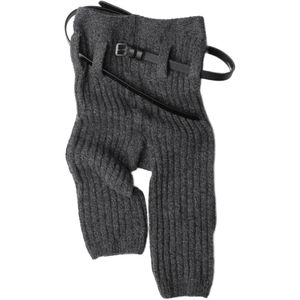Prada Black Cashmere Wool Leg Warmers
