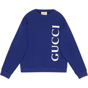 メンズ Gucci ロゴ スウェットシャツ ブルー