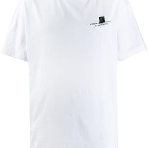 メンズ Palm Angels ロゴプリント Tシャツ ホワイト