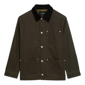 Zadig & Voltaire Green Boye Velvet-Collar Jacket for men