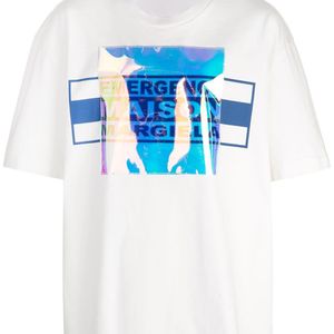 メンズ Maison Margiela レイヤード Tシャツ ホワイト