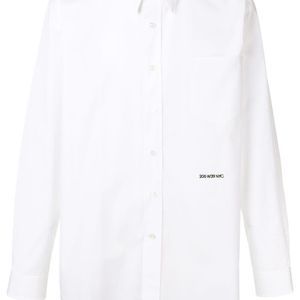 メンズ Calvin Klein チェストポケット シャツ ホワイト