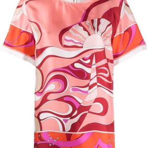 Emilio Pucci プリント Tシャツ ピンク