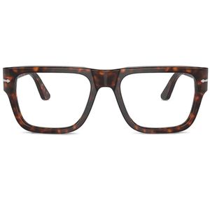 Persol Brown Tortoise-Shell Square Frame Glasses