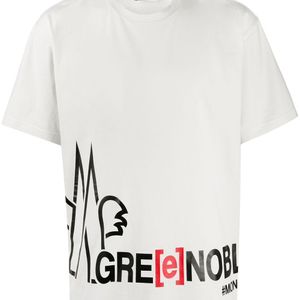 メンズ 3 MONCLER GRENOBLE ロゴ Tシャツ ホワイト