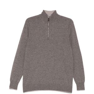 N.Peal Cashmere Grey Carnaby Jumper for men