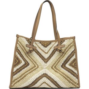 Gianni Chiarini Natural Geometric Tote Bag