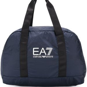 メンズ EA7 ロゴ ハンドバッグ ブルー
